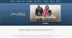 Desktop Screenshot of jackson-brooksfuneralhome.com